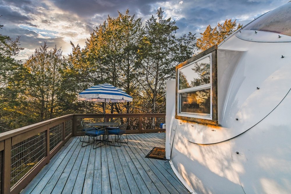 Dine on the deck at the dome