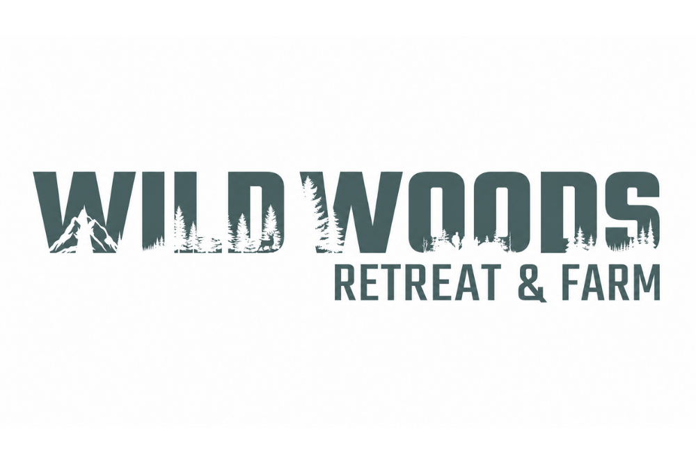WW Retreat & Farm - Dk Green Wide, 1000 transparent bk Wild Woods Retreat & Farm