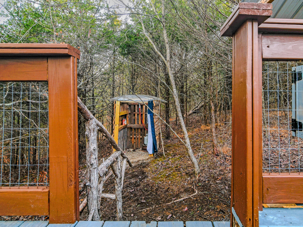 Outdoor heated rainwater shower Outdoor heated rainwater shower