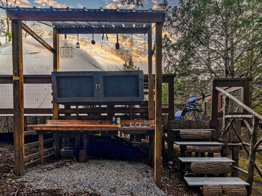 Outdoor offgrid kitchen Outdoor kitchen