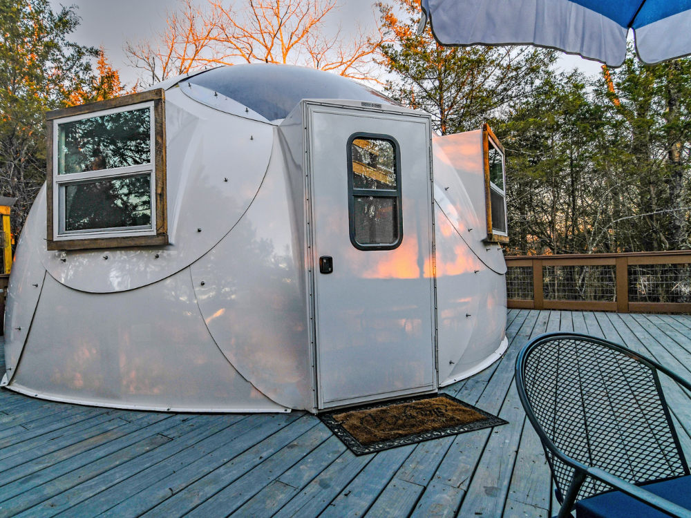 The dome at golden hour The sunsets from this deck are glorious